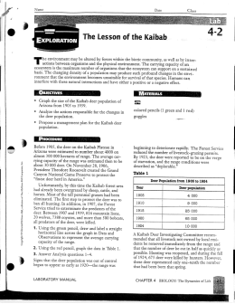 Lab: Lesson of Kaibab