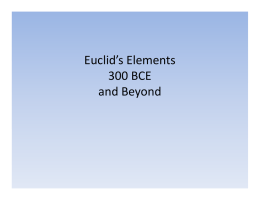 (Microsoft PowerPoint - Euclid\222sElements101510F.pptx)