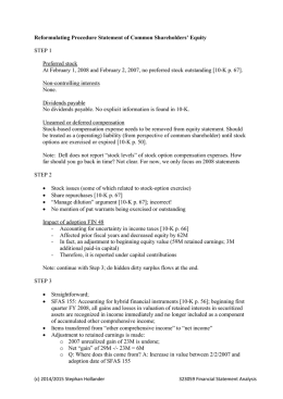 Reformulating Procedure Statement of Common