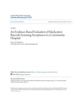 An Evidence-Based Evaluation of Medication Barcode Scanning