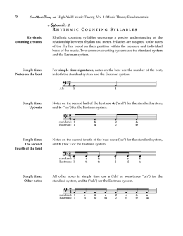 Rhythmic Counting Syllables - Music Theory at LearnMusicTheory.net