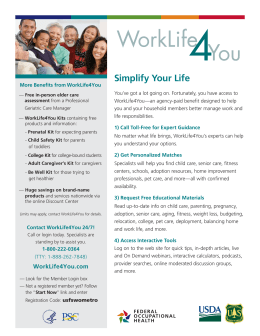 USDA WorkLife4You Overview Flyer