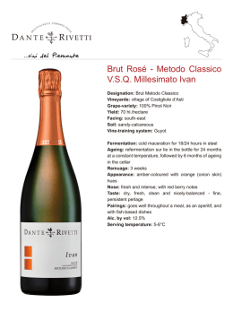 Brut Rosé - Metodo Classico V.S.Q. Millesimato Ivan