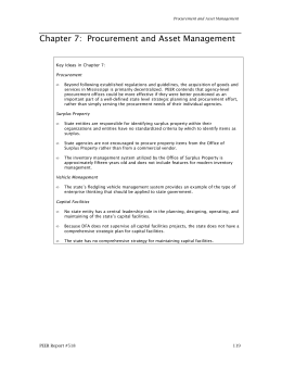 Chapter 7: Procurement and Asset Management