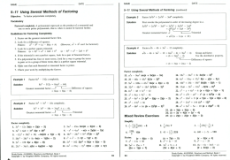 5-11 Using Several Methods of Factoring