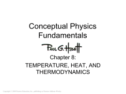 Temperature, Heat, and Thermodynamics
