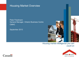 Housing market intelligence you can count on