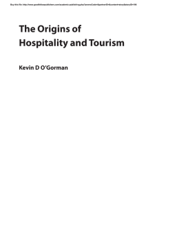 The Origins of Hospitality and Tourism