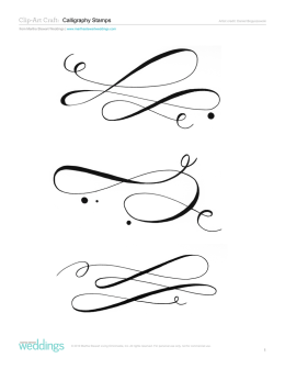 Clip-Art Craft: Calligraphy Stamps