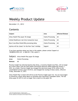 Weekly Product Update - Falcon Healthcare Systems
