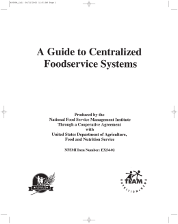 A Guide to Centralized Foodservice Systems