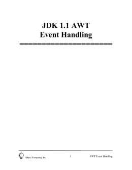 AWT Event Handling