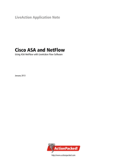 Cisco ASA and NetFlow