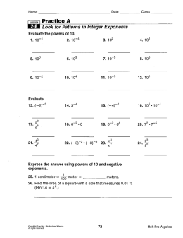 m Practice A