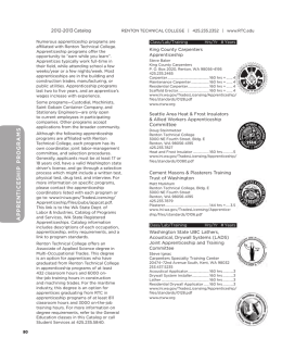 apprenticeship programs - Renton Technical College | RTC