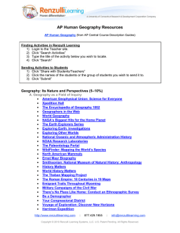 AP Human Geography Resources
