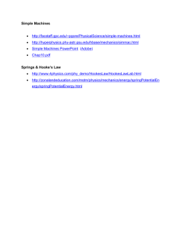 Simple Machines • http://facstaff.gpc.edu/~pgore/PhysicalScience
