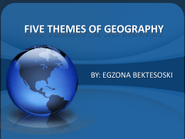 five themes of geography - Hicksville Public Schools / Homepage