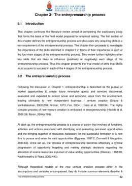 Chapter 3: The entrepreneurship process