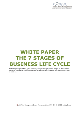 The 7 stages of business life cycle