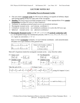 lecture notes 10.5 - High Energy Physics Group