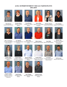 2014-2015 Superintendent VIII Members