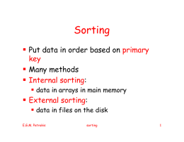 Sorting