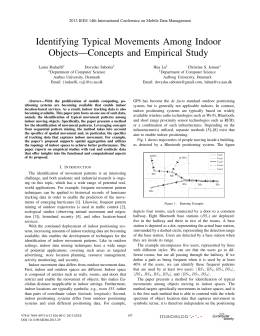 Identifying Typical Movements among Indoor Objects