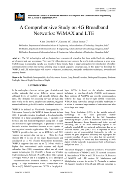 A Comprehensive Study on 4G Broadband Networks: WiMAX and LTE