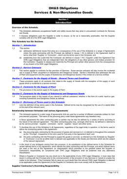 Section 1 - Contractor Safety and Coles Group