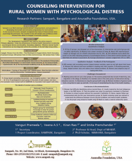 rural women with psychological distress