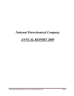 NATIONAL PETROCHEMICAL COMPANY (NPC)