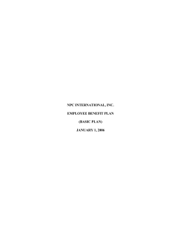 npc international, inc. employee benefit plan (basic plan) january 1
