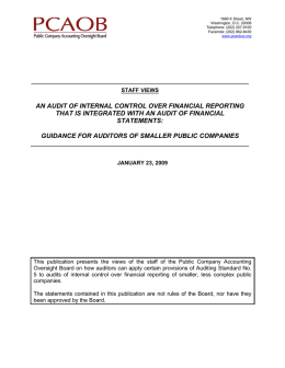 an audit of internal control over financial reporting that is