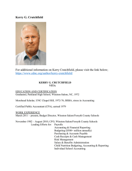 Mr. Kerry Crutchfield - NC Principal Fellows Program