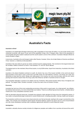 Australia`s Facts