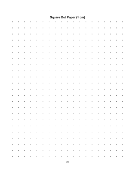 Square Dot Paper (1 cm)