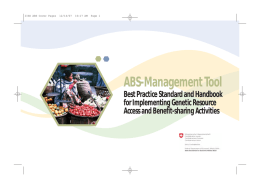 ABS-Management Tool: Best practice standard and handbook for