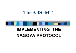 The ABS -MT - ABS Initiative