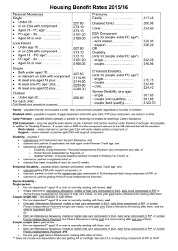 Housing Benefit rates