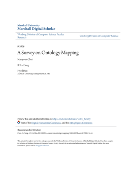 A Survey on Ontology Mapping