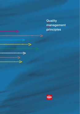 Quality management principles