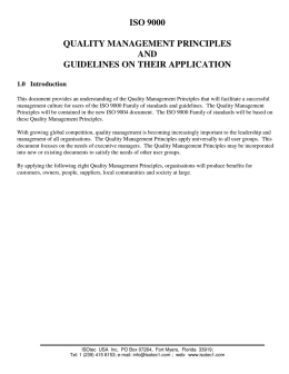 8 Quality Management Principles