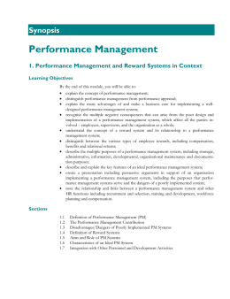 Performance Management