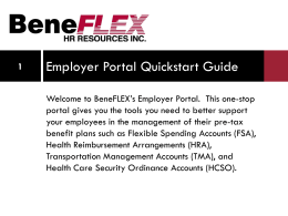 Employer Portal Quickstart Guide