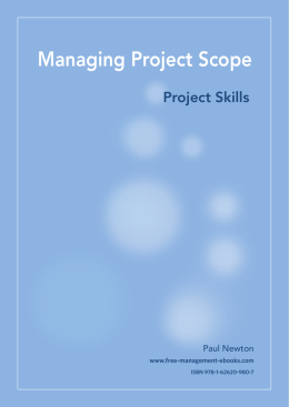 Managing Project Scope - Free Management eBooks