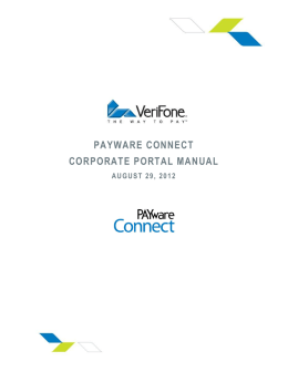 PAYWARE CONNECT CORPORATE PORTAL MANUAL