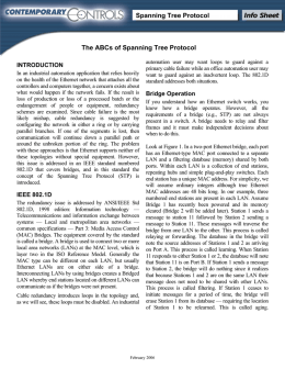 ABCs of Spanning Tree Protocol