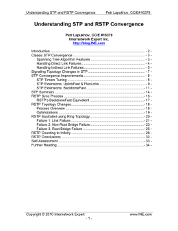 Understanding STP and RSTP Convergence - CCIE Blog