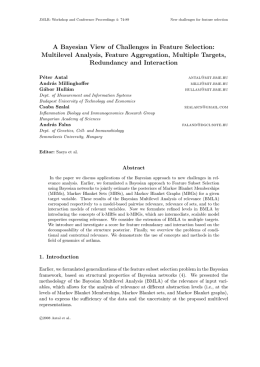 A Bayesian View of Challenges in Feature Selection